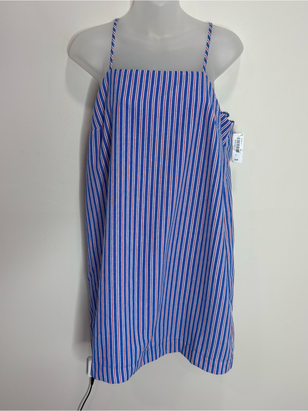 Old Navy Blue & White Striped Spaghetti Strap Mini Dress size small NWT
